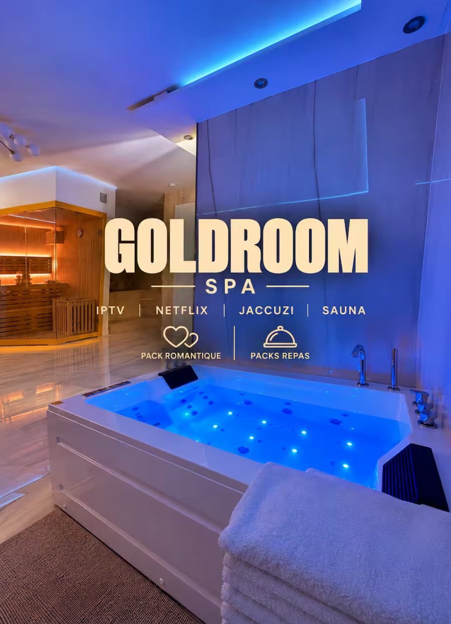 Goldroom Spa à Herblay-sur-Seine : jacuzzi et sauna